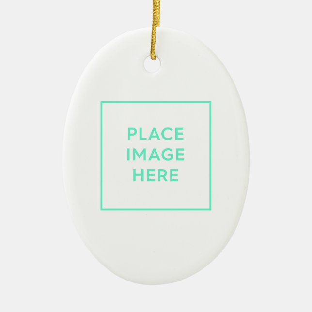 Oval Ceramic Ornament (Front)