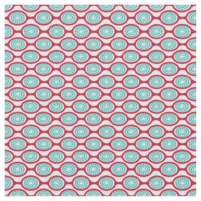 Oval Chains  Fabric (Close Up)