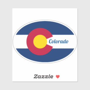 Oval Colorado Flag
