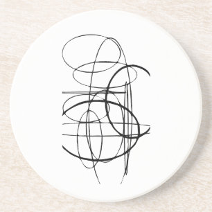 Oval Composition Coaster