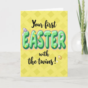 Oval Easter Pattern Card
