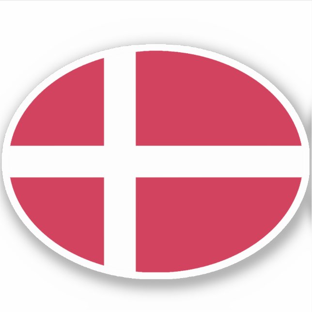 Oval Flag of Denmark (Front)