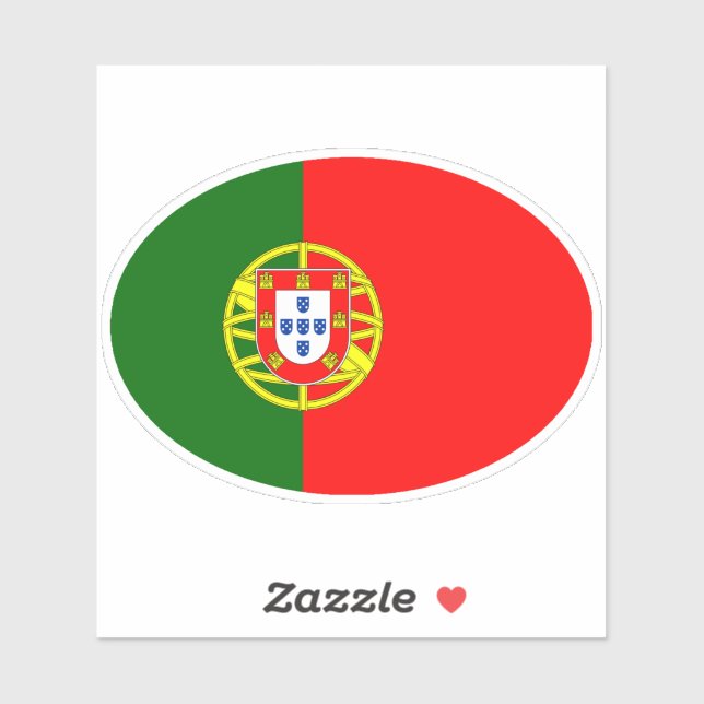 Oval Flag of Portugal (Sheet)