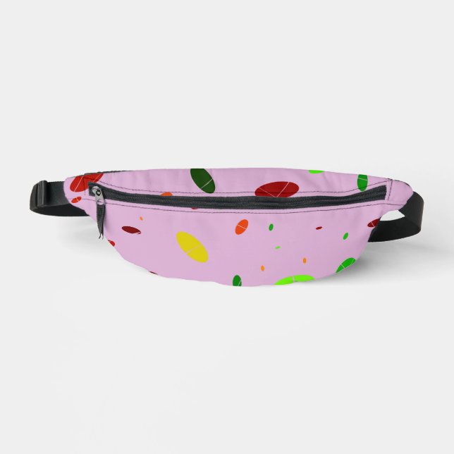 Oval Fun on Pink Bum Bags (Front)