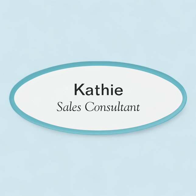 Oval Magnetic Name Tag Professional Title Badge (MISOOK Acrylic Oval Name Tag Magnetic)