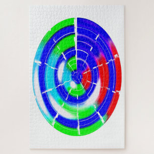 Oval maze jigsaw puzzle