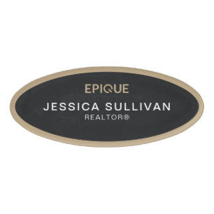 Oval Nametag Epique Realty Name Tag