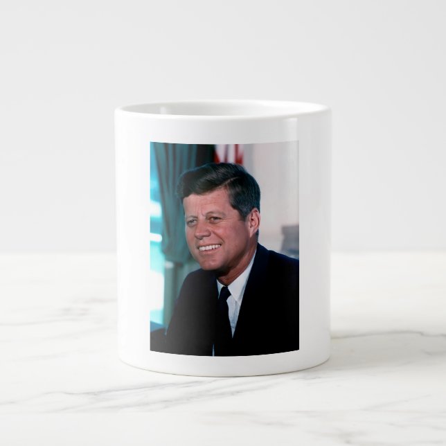 Oval Office of President John F. Kennedy Large Coffee Mug (Front)