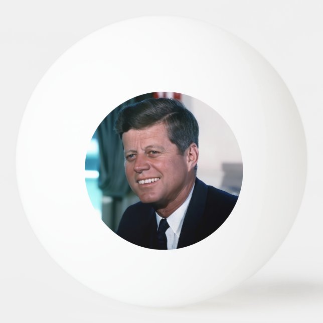 Oval Office of President John F. Kennedy Ping Pong Ball (Front)