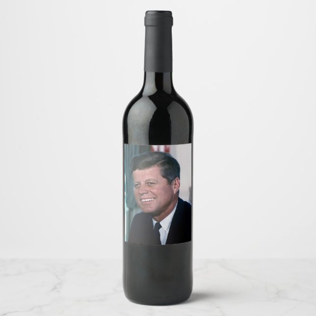 Oval Office of President John F. Kennedy Wine Label (Front)