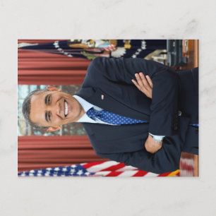 Oval Office Portrait, Obama Barack US President Postcard