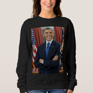 Oval Office Portrait, Obama Barack US President Sweatshirt