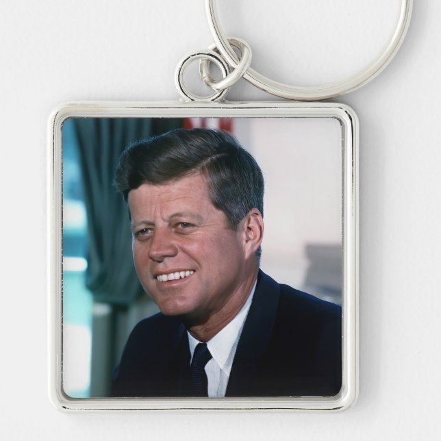 Oval Office Portrait President John F. Kennedy Key Ring (Front)