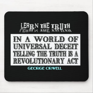 OVAL ORWELL UNIVERSAL DECEIT MOUSE PAD