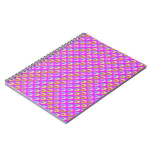 Oval pattern art in mixed colours bright modern notebook