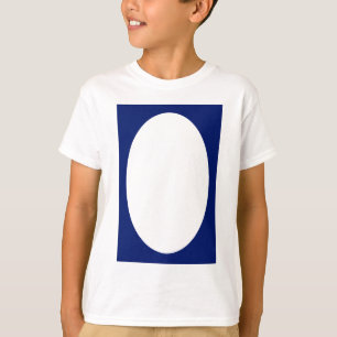 Oval Portrait Blue DK Solid FG The MUSEUM Zazzle G T-Shirt