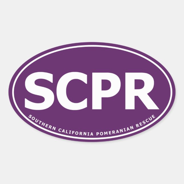 Oval Sticker - SCPR (Front)