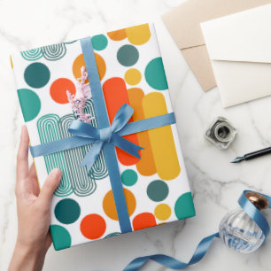 Ovals and Circles  Wrapping Paper