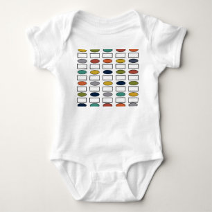 Ovals and Rectangles  Baby Bodysuit