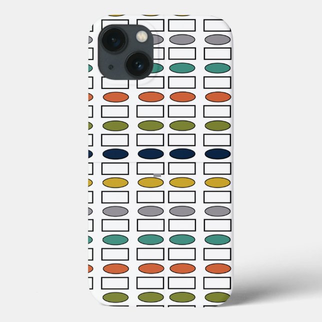Ovals and Rectangles  Case-Mate iPhone Case (Back)