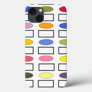 Ovals and Rectangles – Flower Garden  iPhone 13 Case