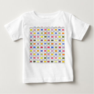 Ovals and Rectangles – Small Flower Garden  Baby T-Shirt