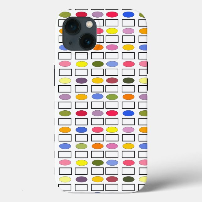 Ovals and Rectangles – Small Flower Garden  Case-Mate iPhone Case (Back)