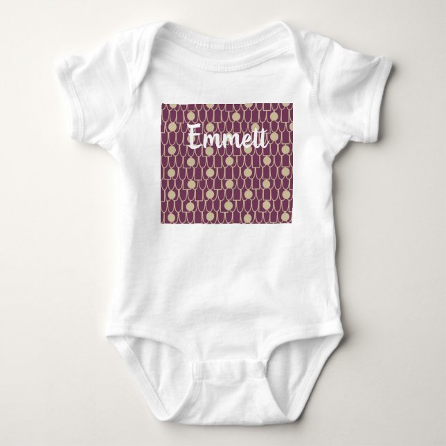 Ovals, Rectangle, and Circles, Oh My!  Baby Bodysu Bodysuit (Front)