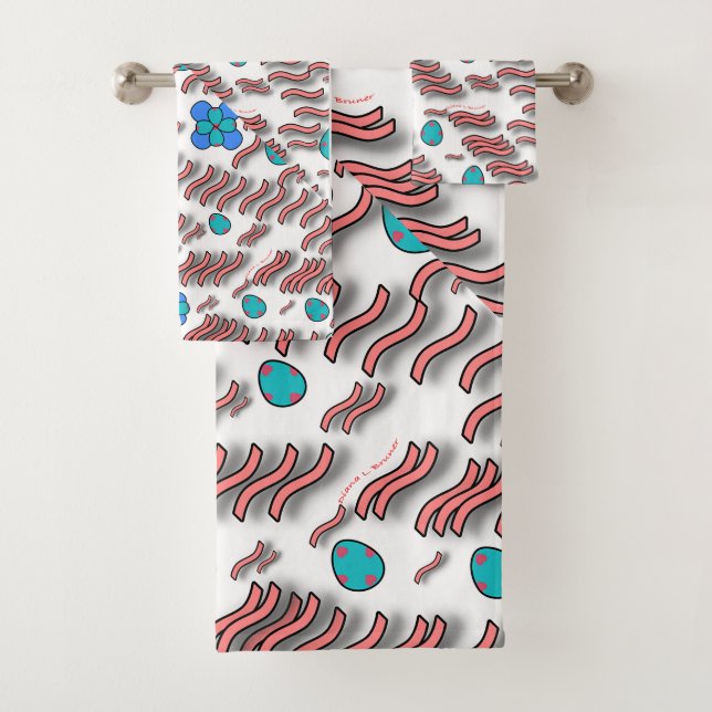 Ovals + Waves Bath Towel Set (Insitu)
