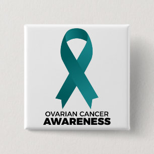 Ovarian Cancer Awareness 15 Cm Square Badge
