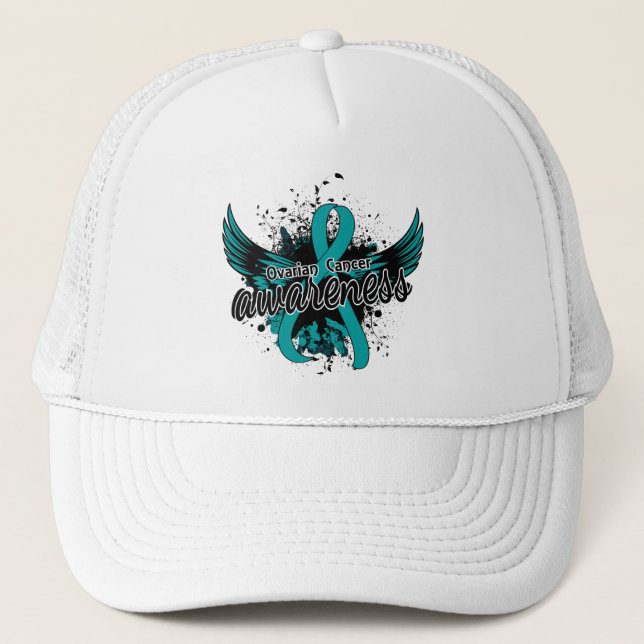 Ovarian Cancer Awareness 16 Trucker Hat (Front)