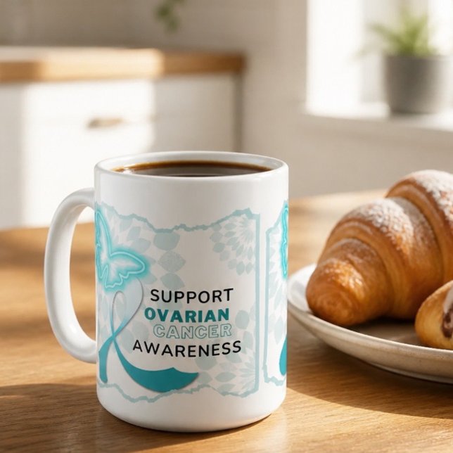 Ovarian Cancer Awareness Coffee Mug (Creator Uploaded)
