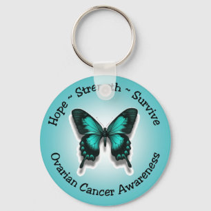Ovarian cancer awareness keychain