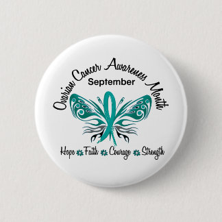Ovarian Cancer Awareness Month Butterfly 3.2 6 Cm Round Badge