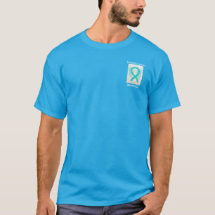 Ovarian Cancer Awareness Ribbon Angel Custom Tee