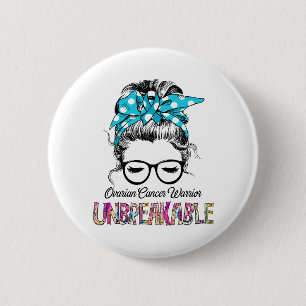Ovarian Cancer Awareness Ribbon Support Gifts 6 Cm Round Badge