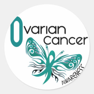 Ovarian Cancer BUTTERFLY 3.1 Classic Round Sticker