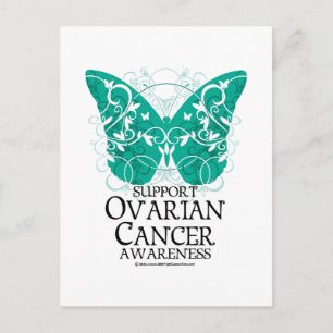 Ovarian Cancer Butterfly Postcard