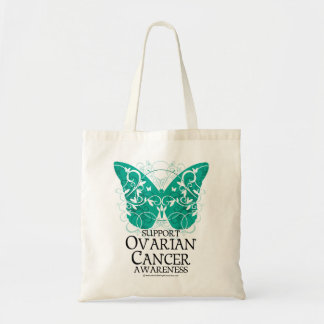 Ovarian Cancer Butterfly Tote Bag
