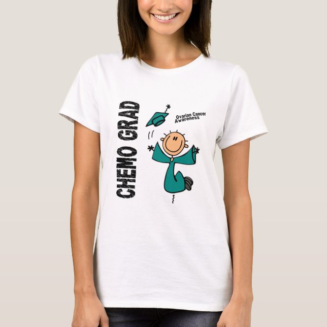 Ovarian Cancer CHEMO GRAD 1 T-Shirt (Front)