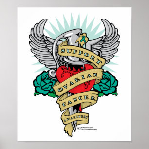 Ovarian Cancer Dagger Poster