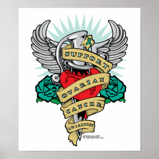 Ovarian Cancer Dagger Poster