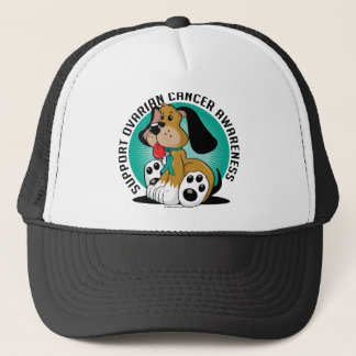 Ovarian Cancer Dog Trucker Hat