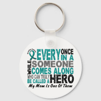 Ovarian Cancer Hero Comes Along MOM Key Ring