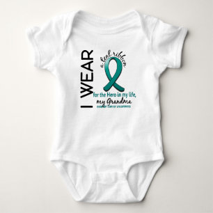 Ovarian Cancer Hero In My Life Grandma 4 Baby Bodysuit