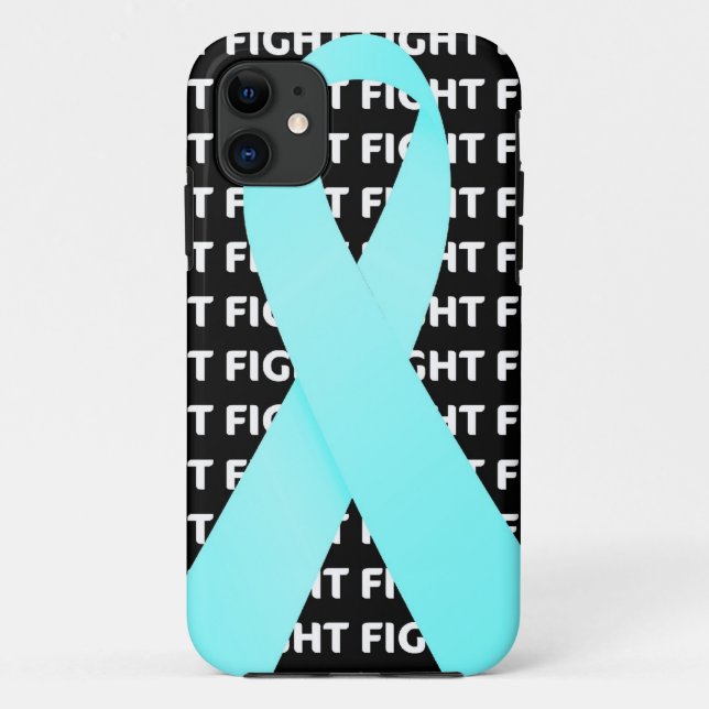 Ovarian Cancer Ribbon Case-Mate iPhone Case (Back)