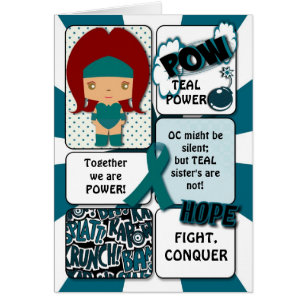 Ovarian Cancer Super Hero Card