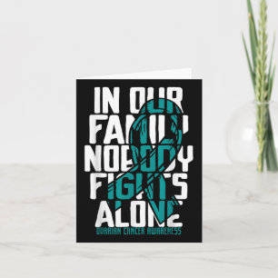 Ovarian Cancer Support Tee Family Ovarian Cancer Card