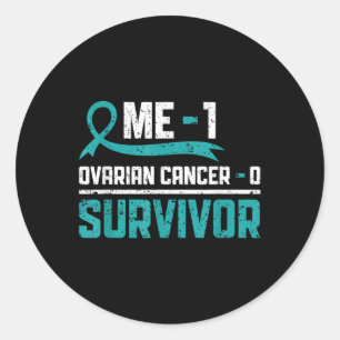 Ovarian Cancer Survivor Ovarian Cancer Warrior Classic Round Sticker