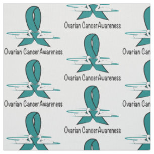Ovarian Cancer Swans of Hope Fabric
